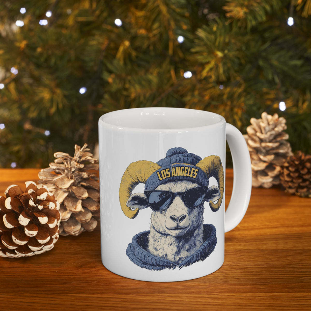Los Angeles Rams Spirit Animal Ceramic Mug | Football Fan Gift