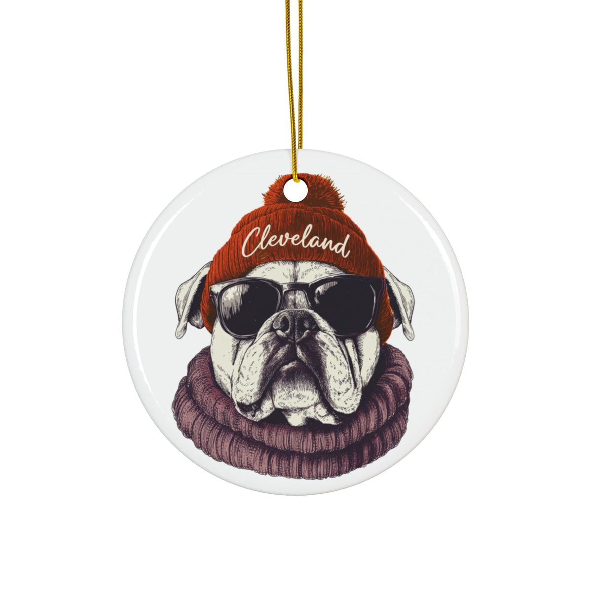 Cleveland Browns Spirit Animal Ceramic Ornament | Christmas Gift