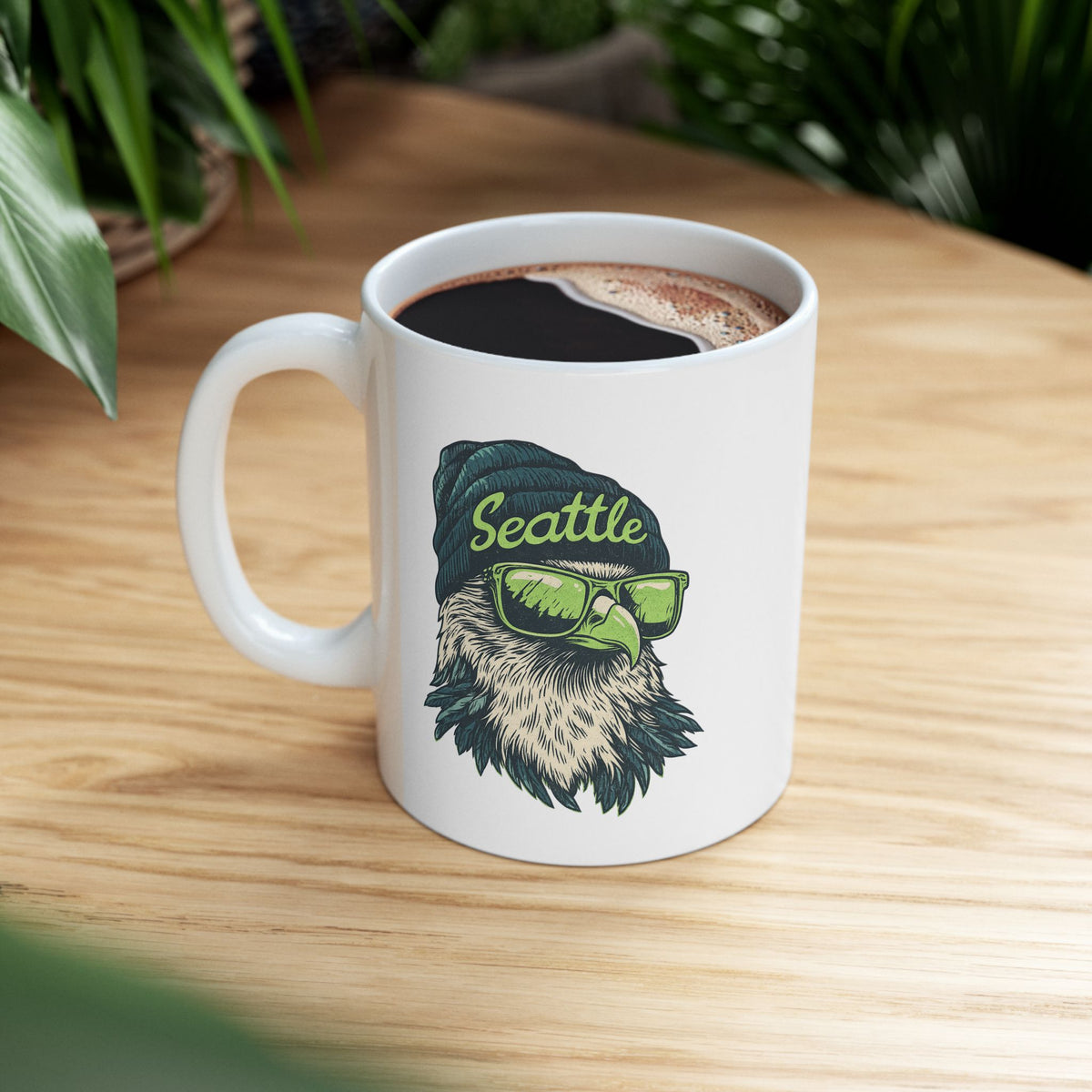 Seattle Seahawks Spirit Animal Ceramic Mug | Football Fan Gift