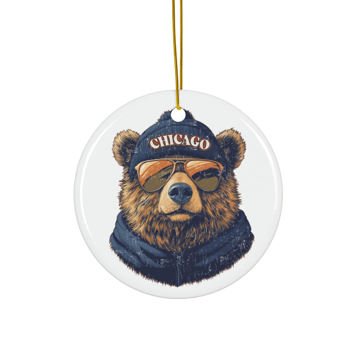 Chicago Bears Spirit Animal Ceramic Ornament | Christmas Gift