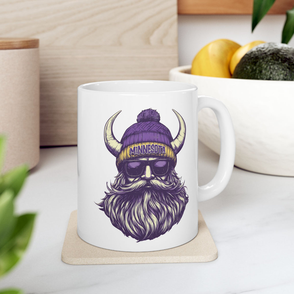 Minnesota Vikings Spirit Animal Ceramic Mug | Football Fan Gift