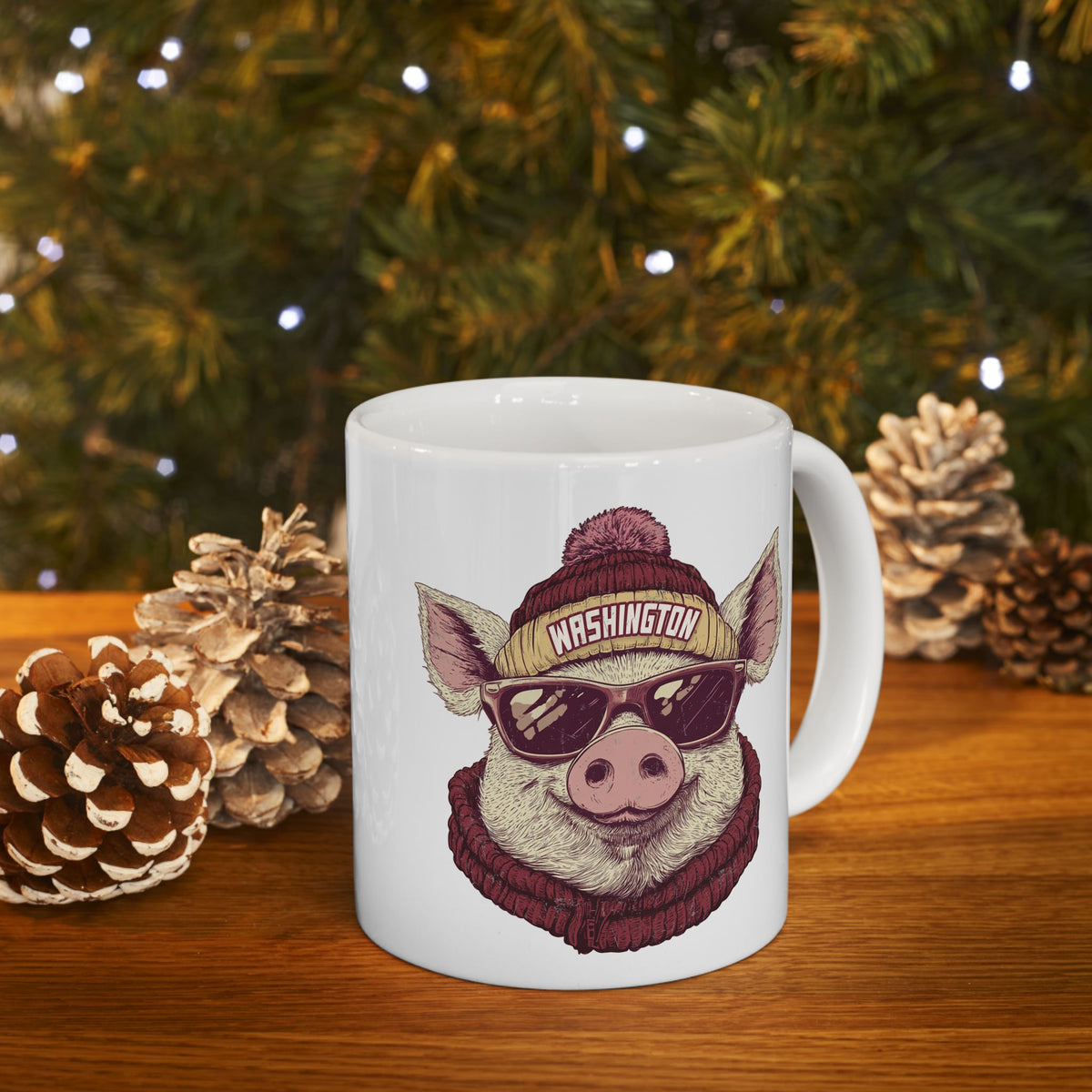 Washington Football Spirit Animal Ceramic Mug | Football Fan Gift