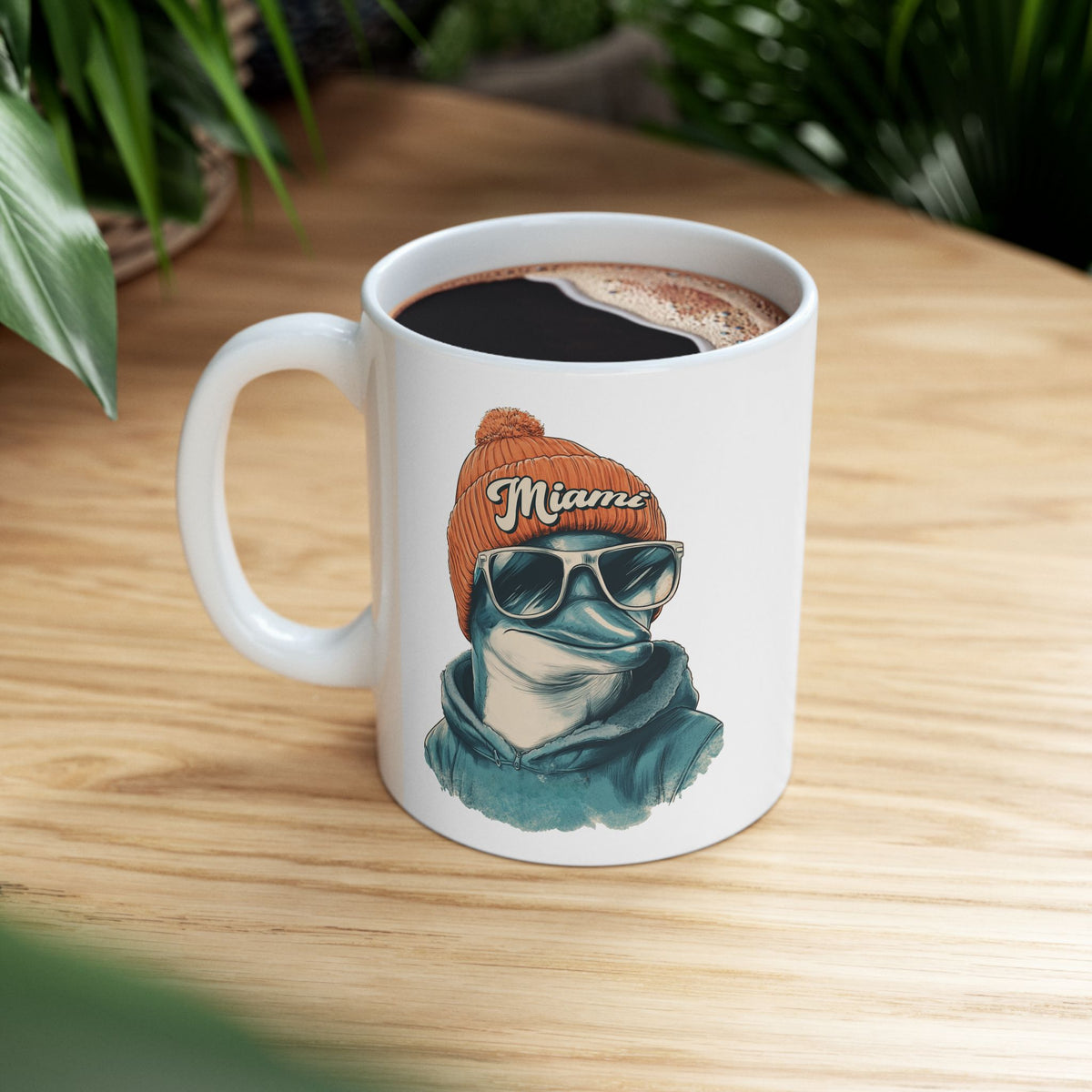 Miami Dolphins Spirit Animal Ceramic Mug | Football Fan Gift