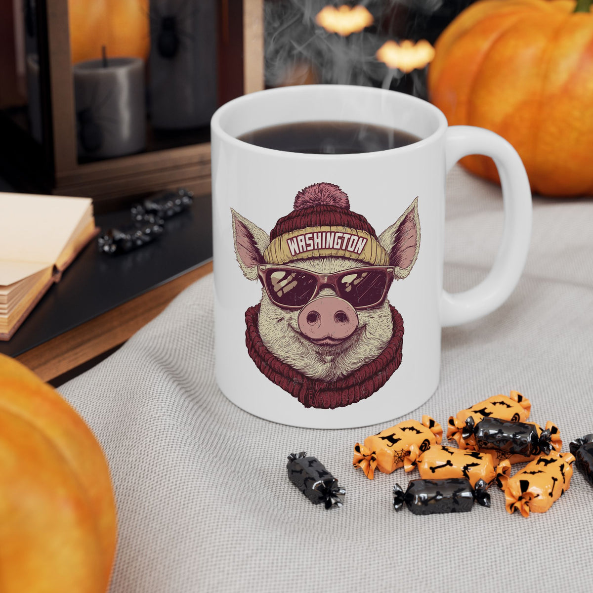 Washington Football Spirit Animal Ceramic Mug | Football Fan Gift