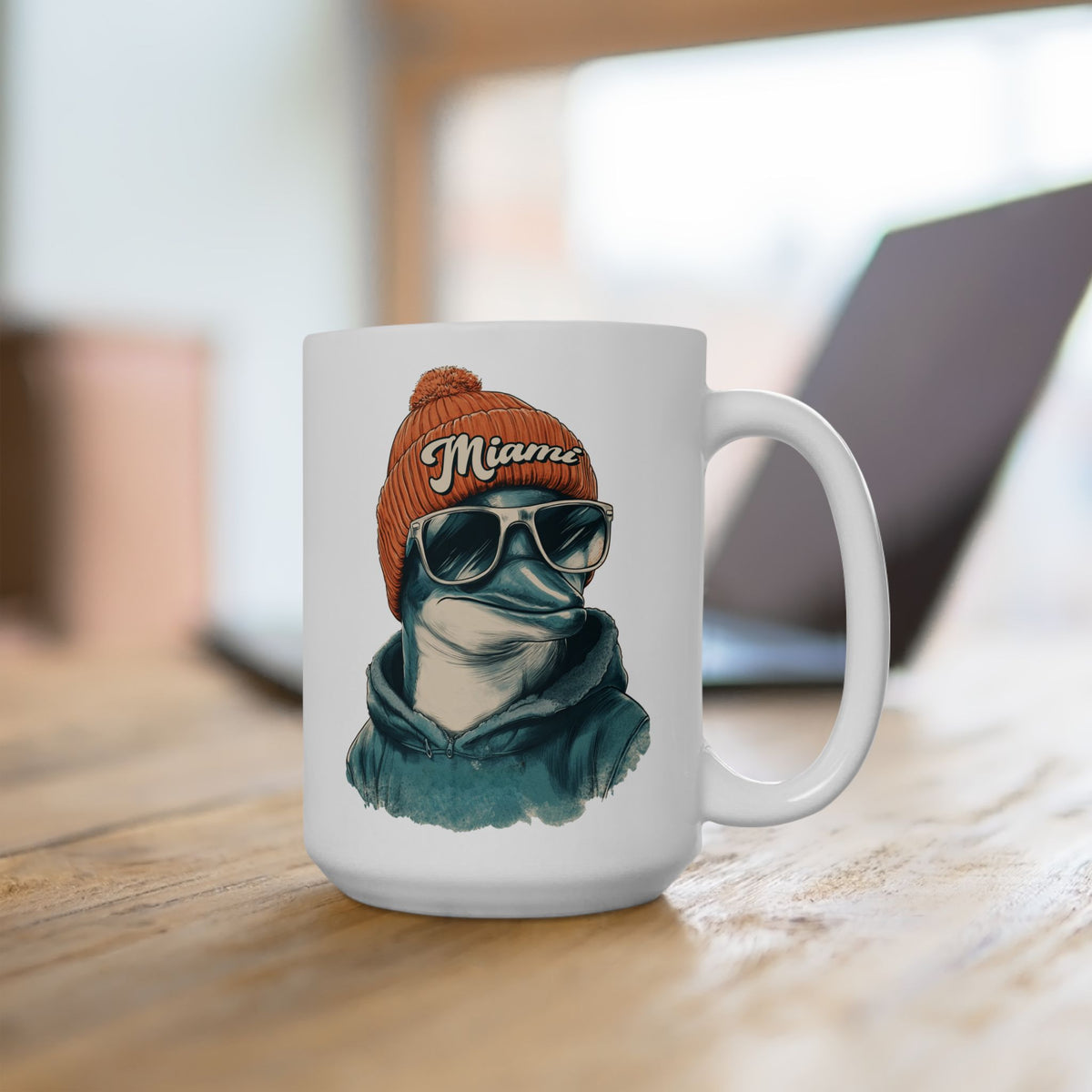 Miami Dolphins Spirit Animal Ceramic Mug | Football Fan Gift