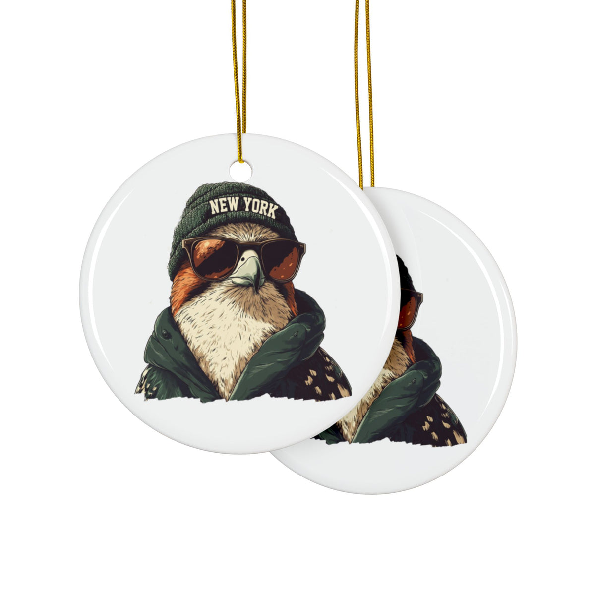 New York Jets Spirit Animal Ceramic Ornament | Christmas Gift