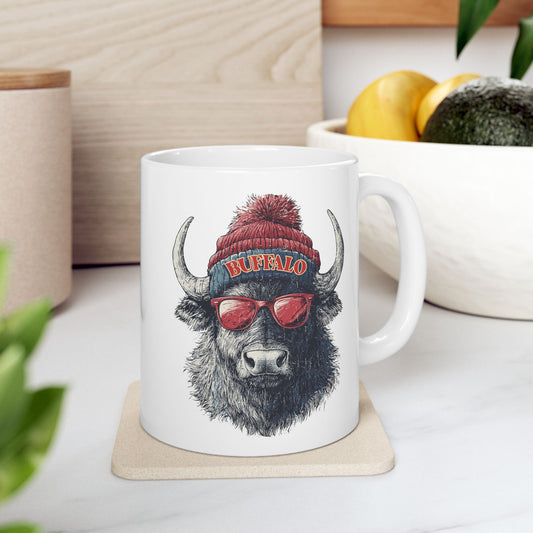 Buffalo Bills Spirit Animal Ceramic Mug | Football Fan Gift