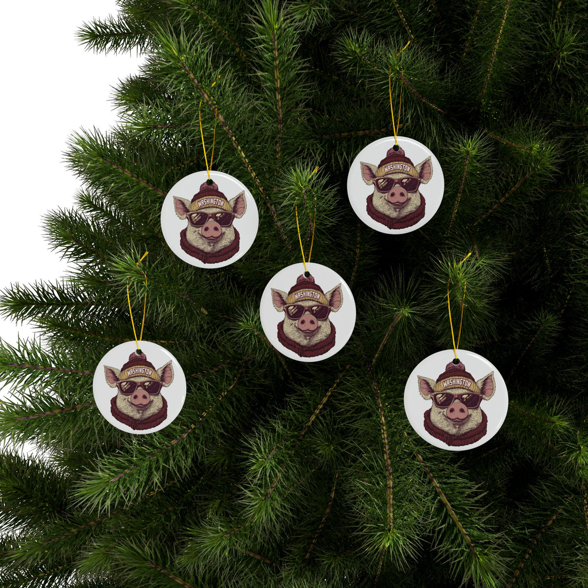 Washington Commanders Spirit Animal Ceramic Ornament | Christmas Gift