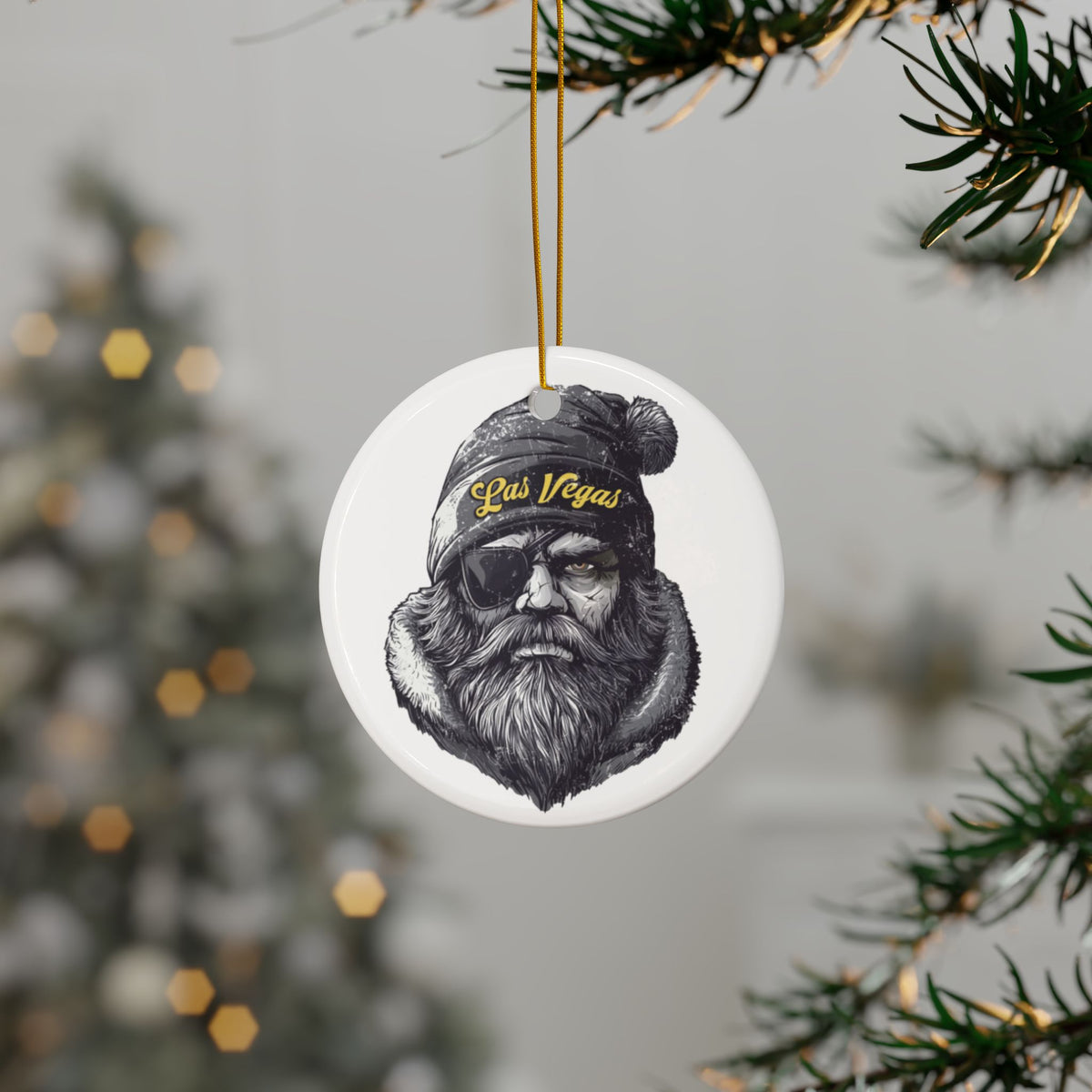 Las Vegas Raiders Spirit Animal Ceramic Ornament | Christmas Gift