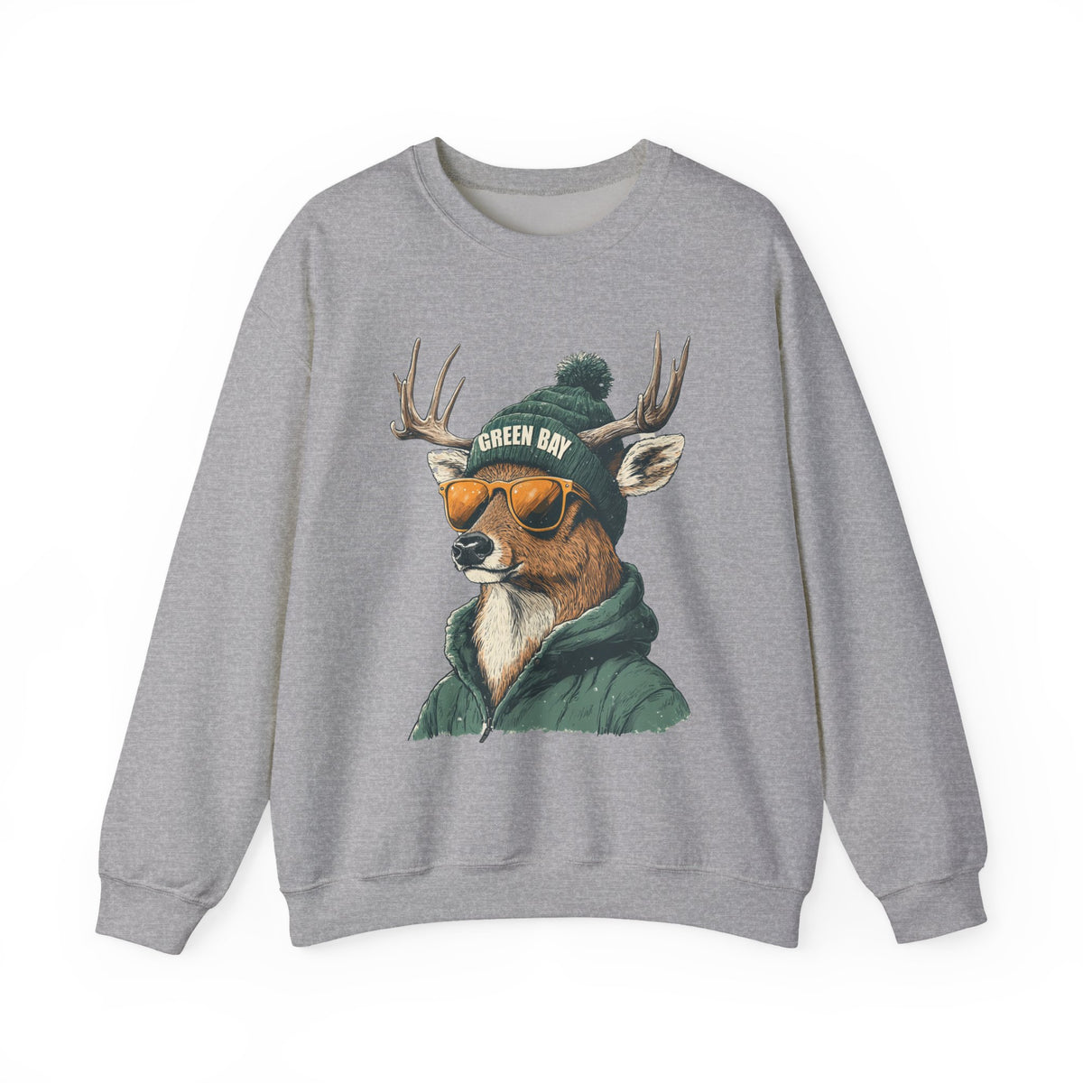 Green Bay Packers Spirit Animal Crewneck Sweatshirt – Design 2 | Football Fan Gift
