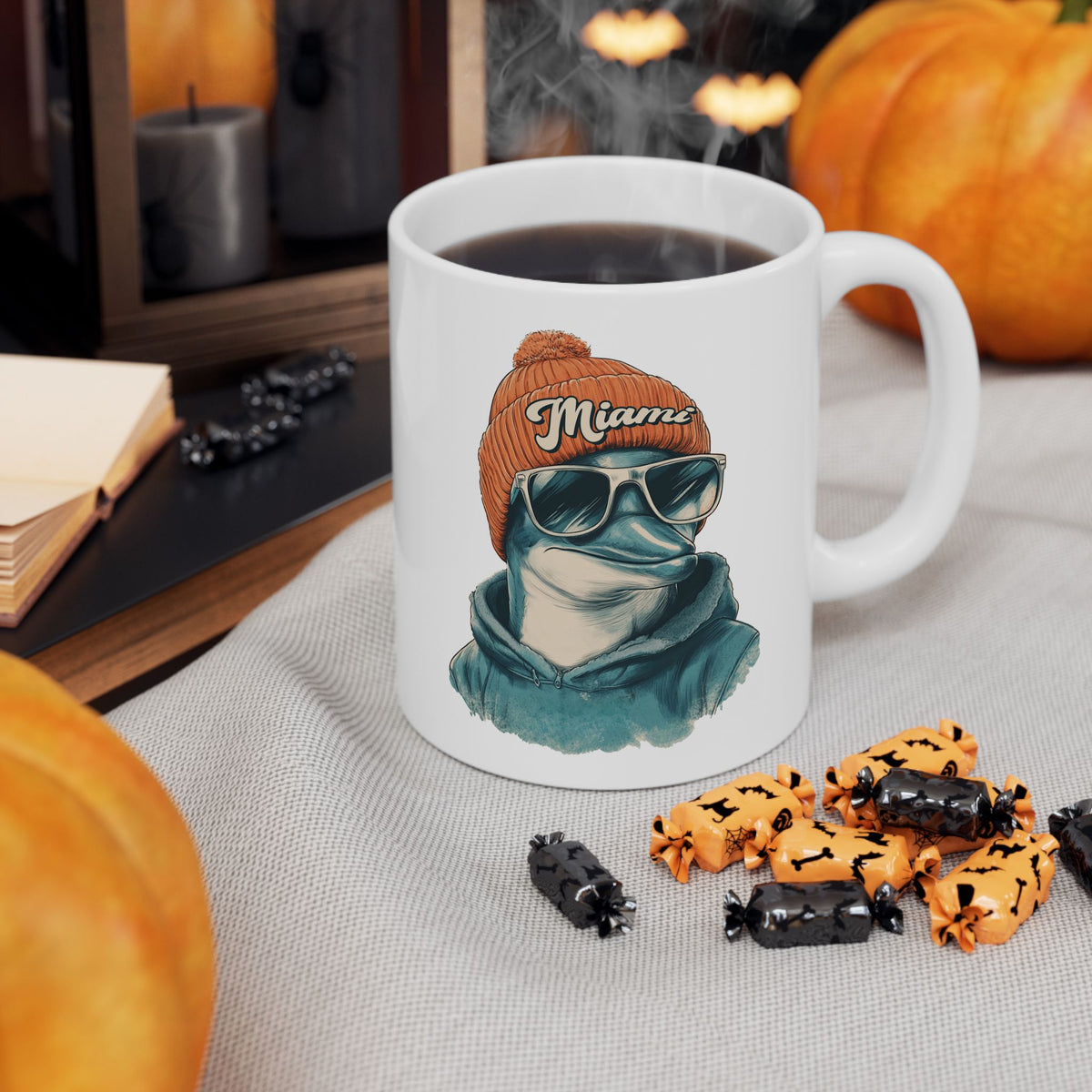 Miami Dolphins Spirit Animal Ceramic Mug | Football Fan Gift
