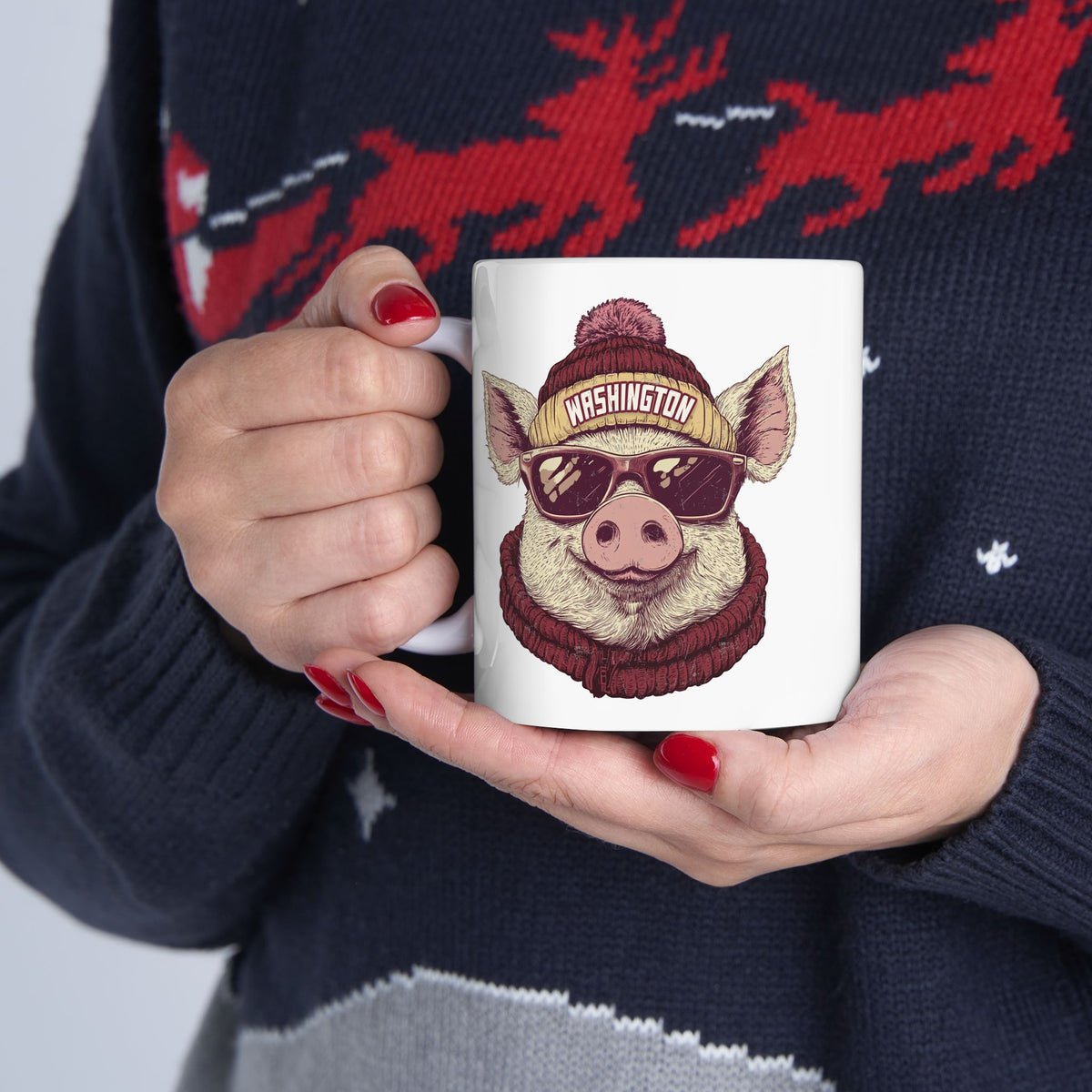 Washington Football Spirit Animal Ceramic Mug | Football Fan Gift