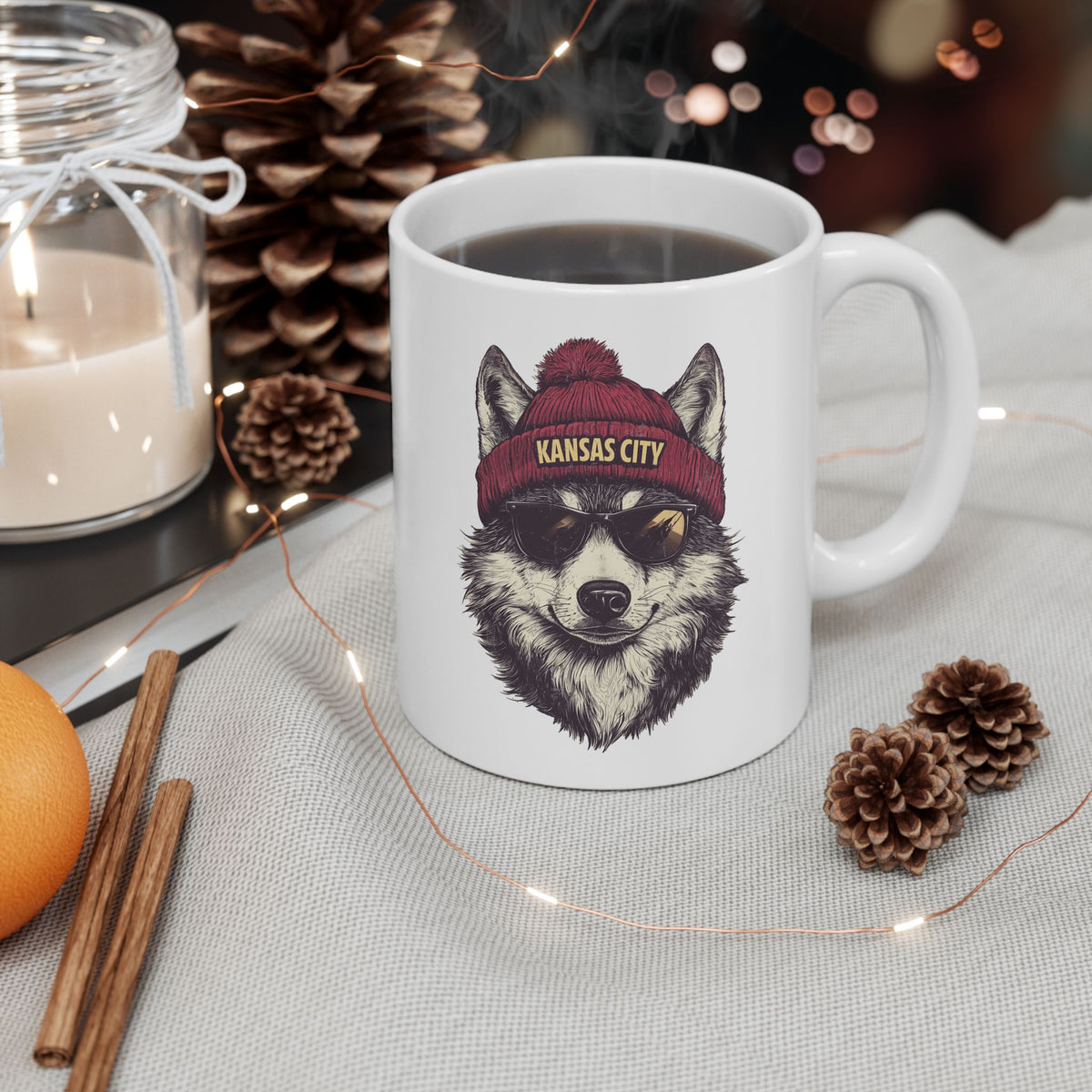 Kansas City Chiefs Spirit Animal Ceramic Mug | Football Fan Gift