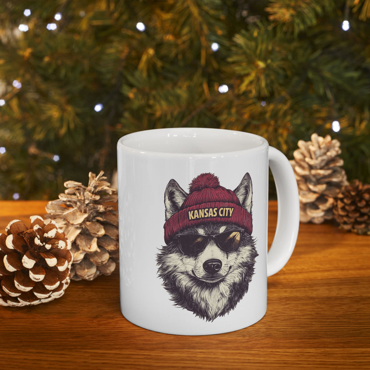 Kansas City Chiefs Spirit Animal Ceramic Mug | Football Fan Gift