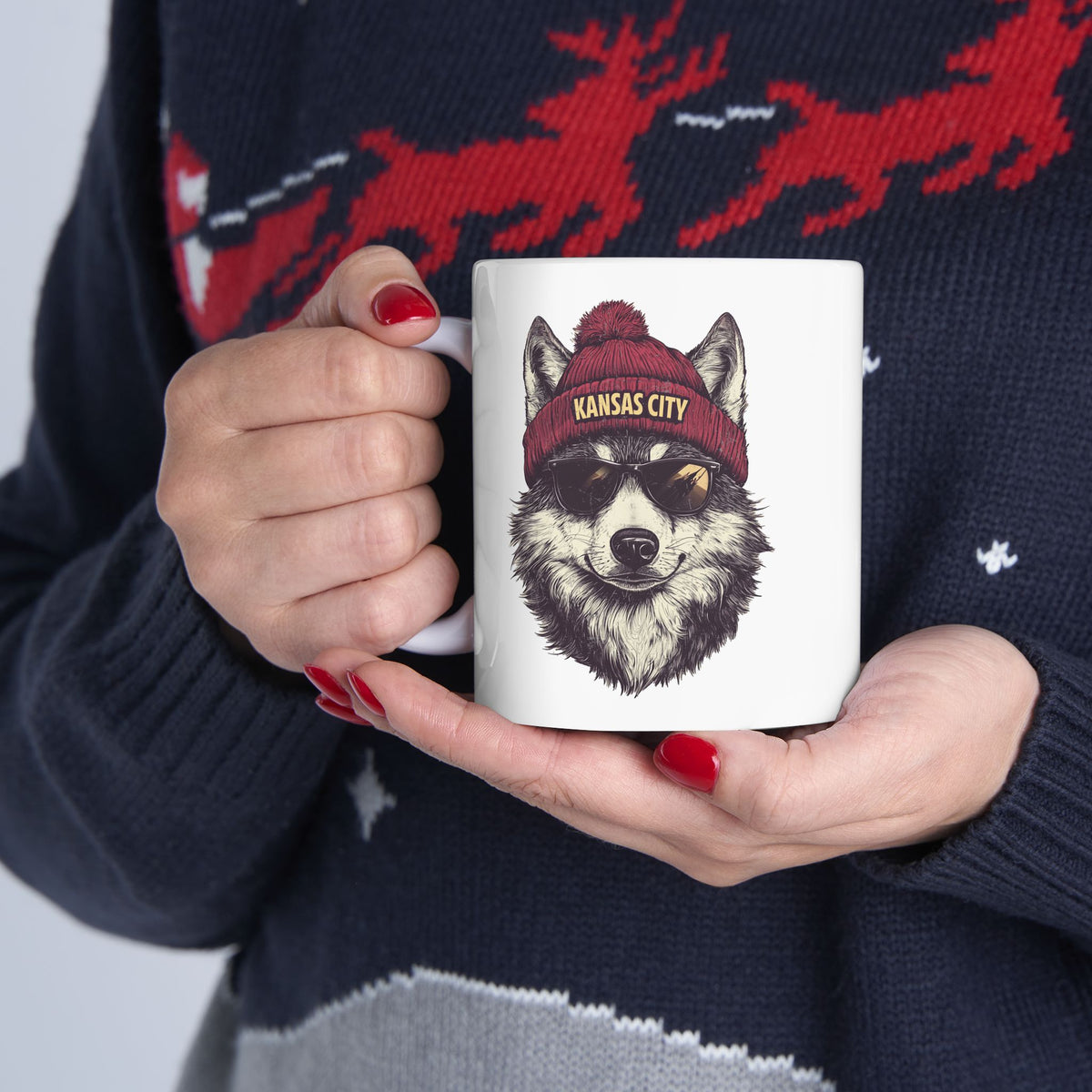 Kansas City Chiefs Spirit Animal Ceramic Mug | Football Fan Gift