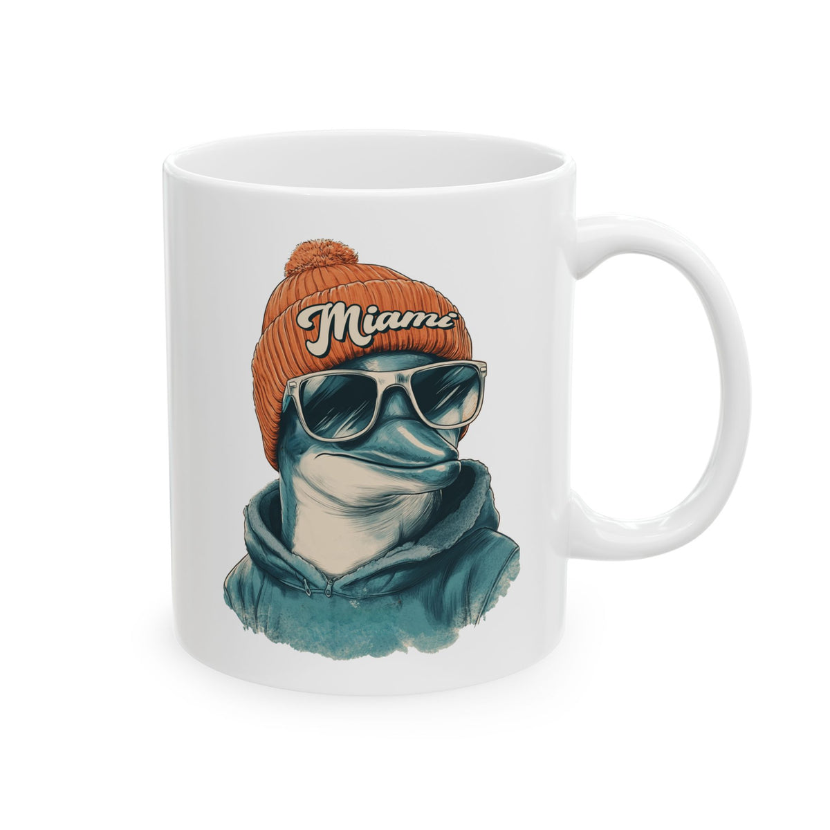 Miami Dolphins Spirit Animal Ceramic Mug | Football Fan Gift