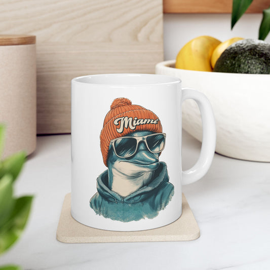 Miami Dolphins Spirit Animal Ceramic Mug | Football Fan Gift
