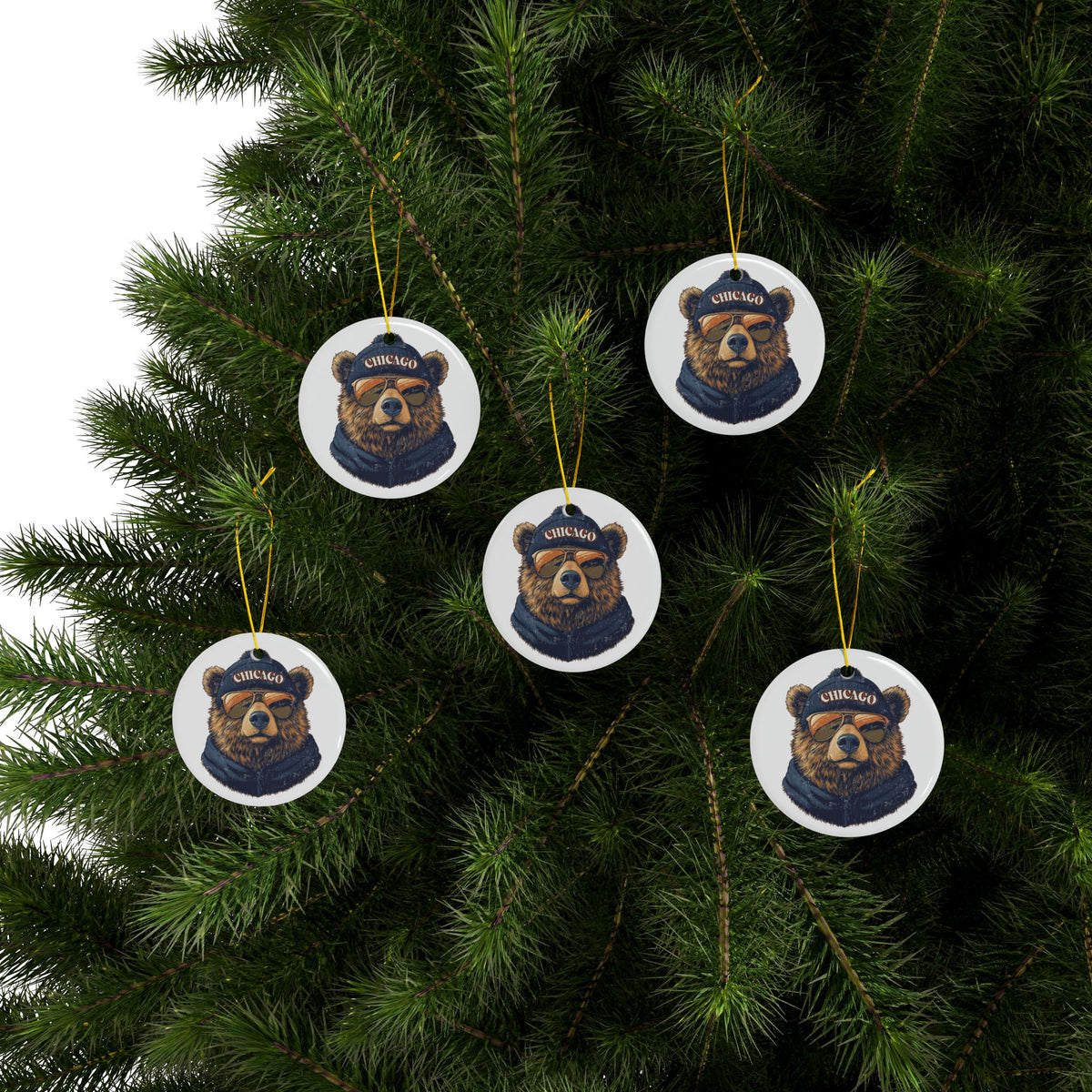 Chicago Bears Spirit Animal Ceramic Ornament | Christmas Gift