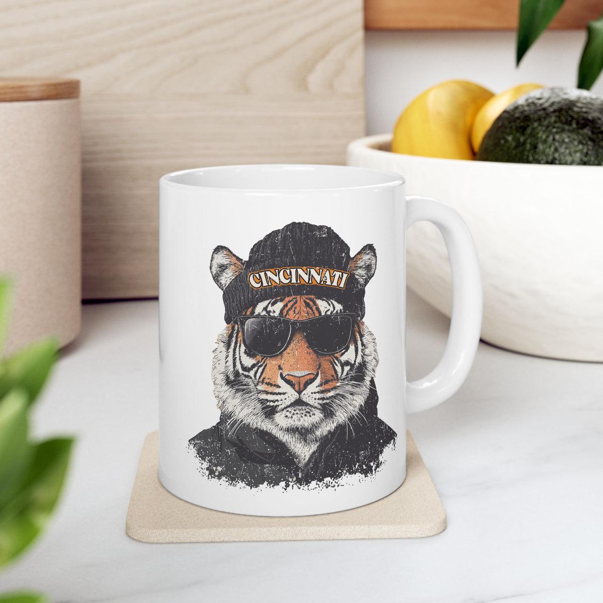Cincinnati Bengals Spirit Animal Ceramic Mug | Football Fan Gift