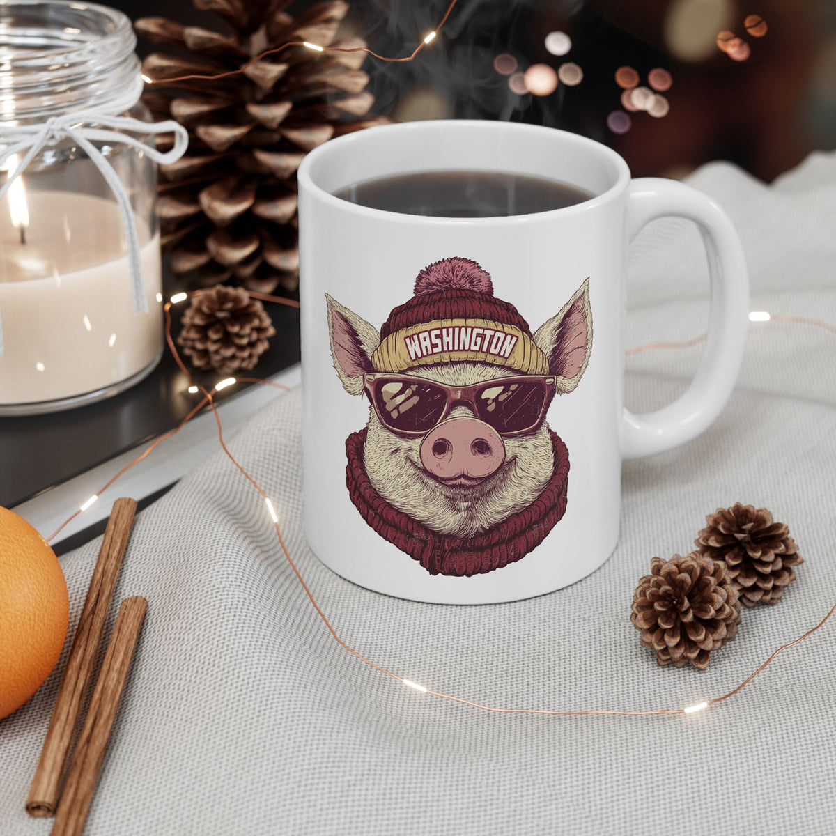 Washington Football Spirit Animal Ceramic Mug | Football Fan Gift
