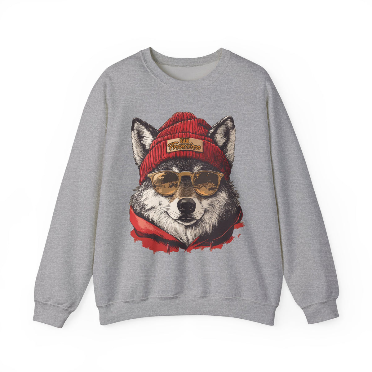 San Francisco 49ers Spirit Animal Crewneck Sweatshirt | Football Fan Gift