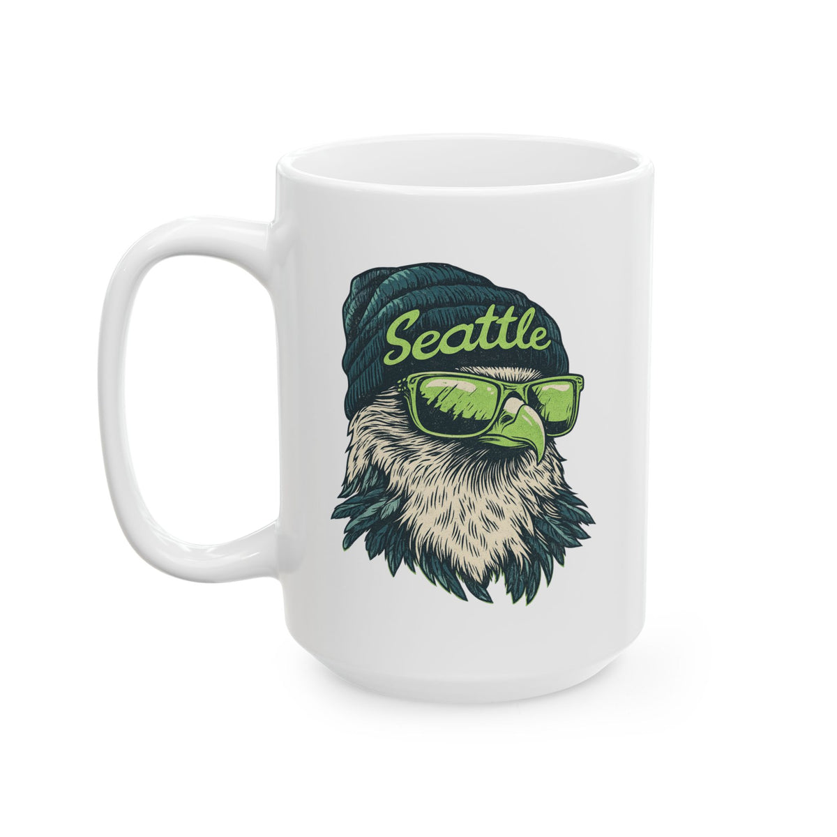 Seattle Seahawks Spirit Animal Ceramic Mug | Football Fan Gift