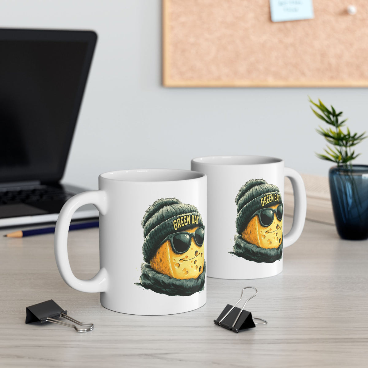 Green Bay Packers Spirit Animal Ceramic Mug – Cheesehead | Football Fan Gift