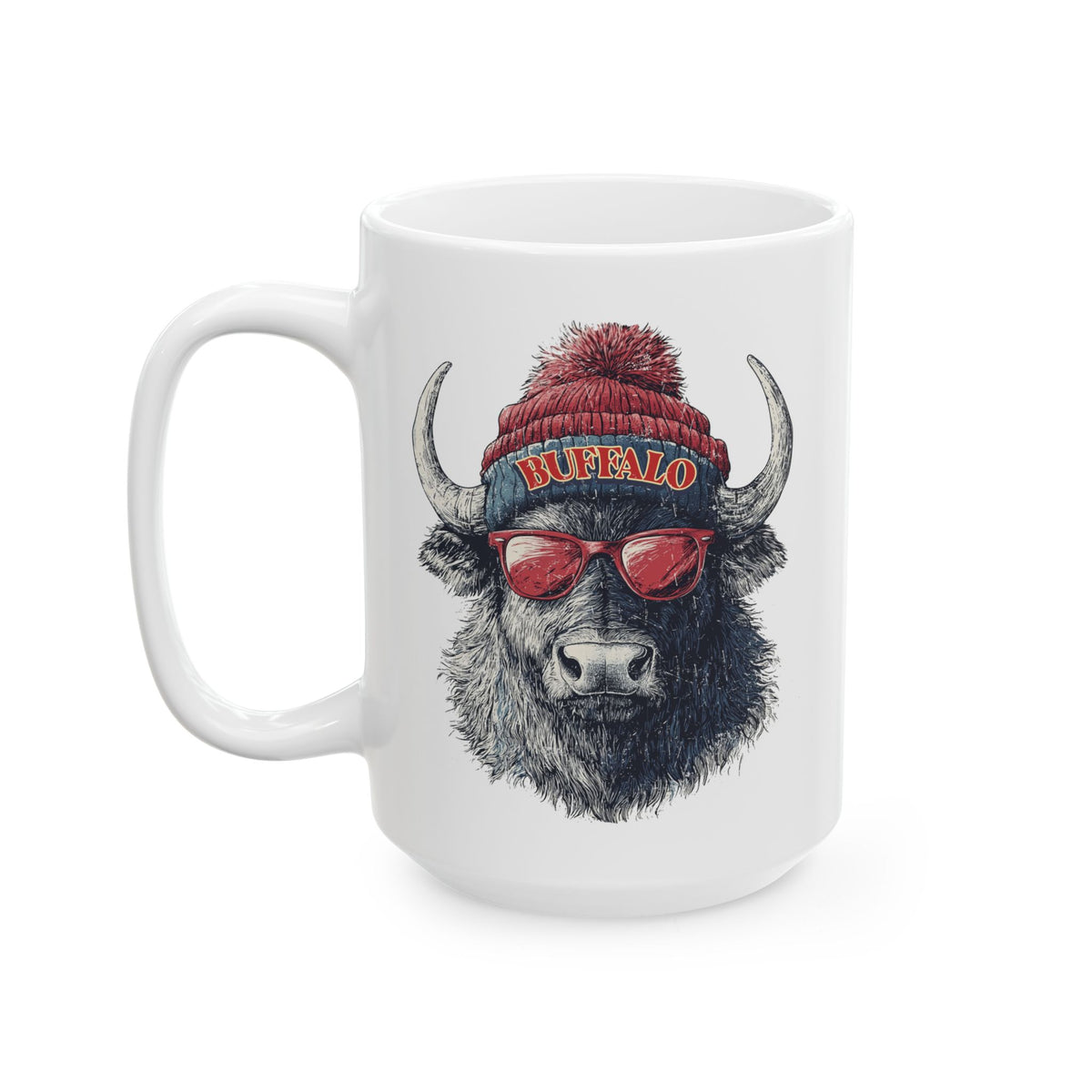 Buffalo Bills Spirit Animal Ceramic Mug | Football Fan Gift