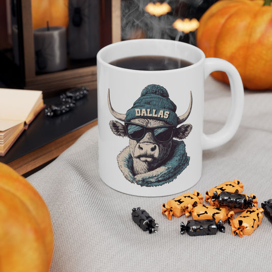 Dallas Cowboys Spirit Animal Ceramic Mug – Design 2 | Football Fan Gift