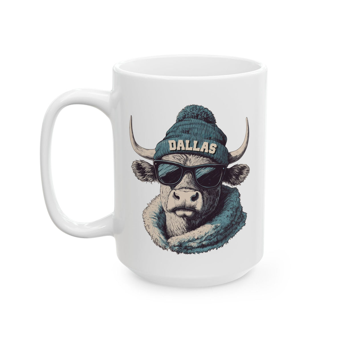 Dallas Cowboys Spirit Animal Ceramic Mug – Design 2 | Football Fan Gift