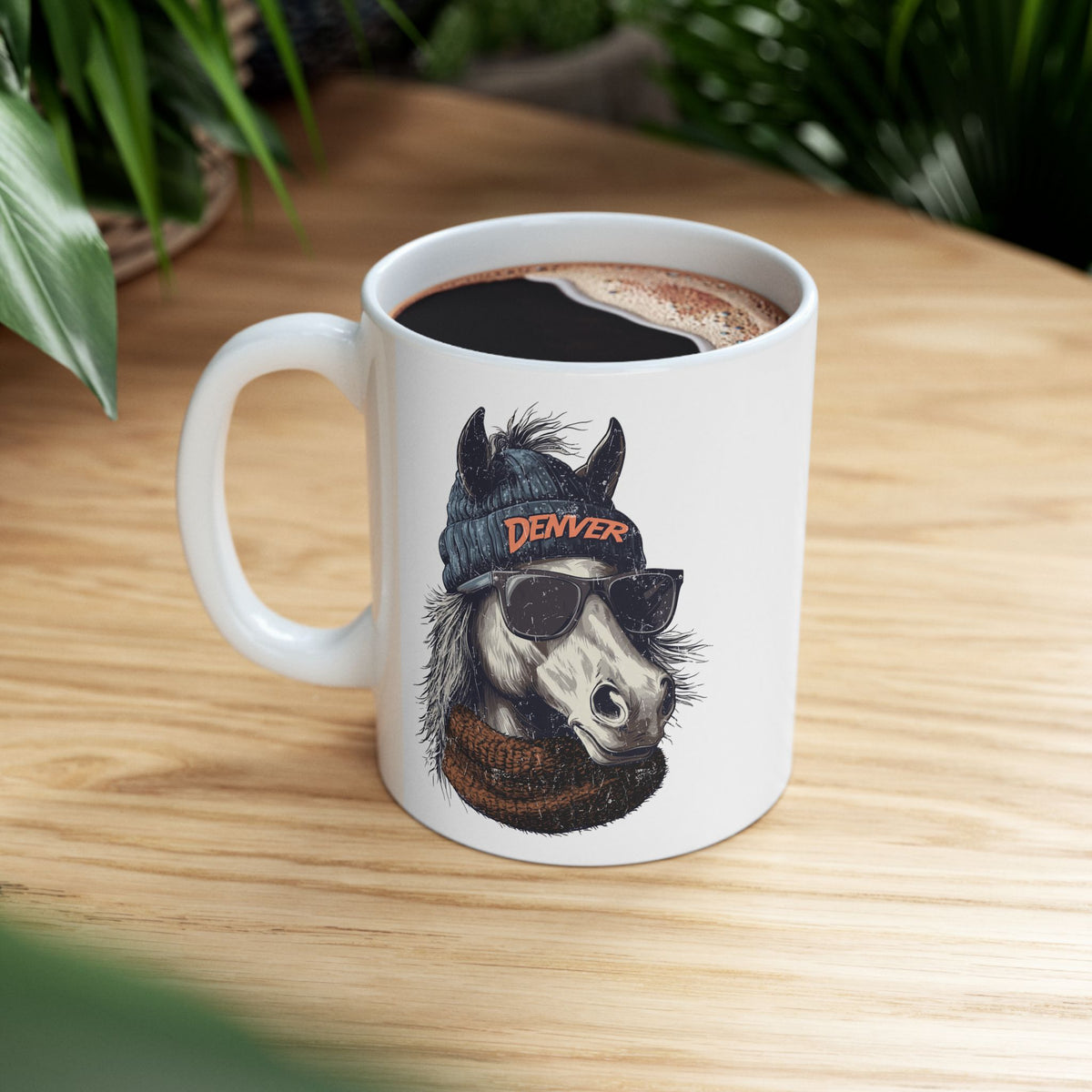 Denver Broncos Spirit Animal Ceramic Mug | Football Fan Gift