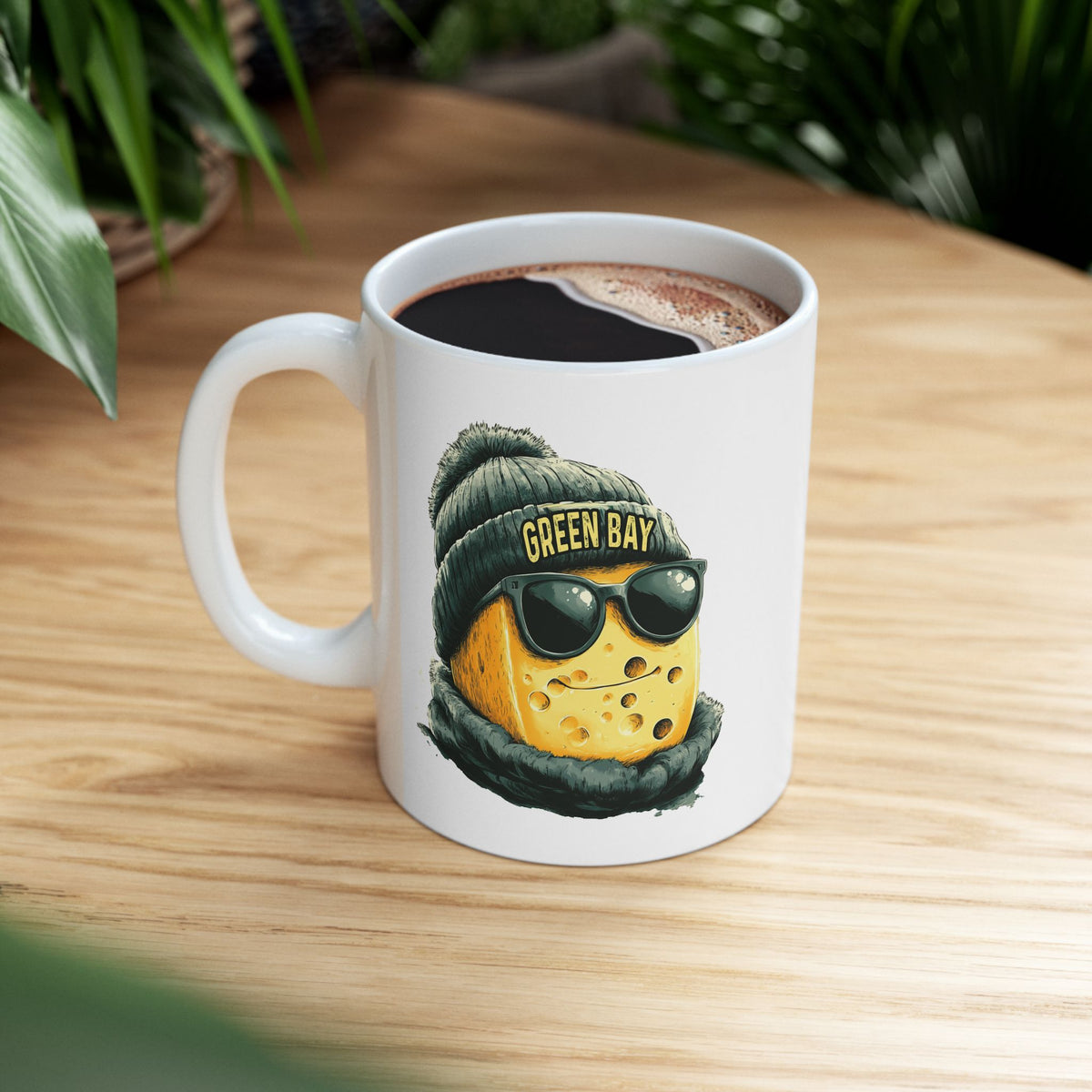 Green Bay Packers Spirit Animal Ceramic Mug – Cheesehead | Football Fan Gift