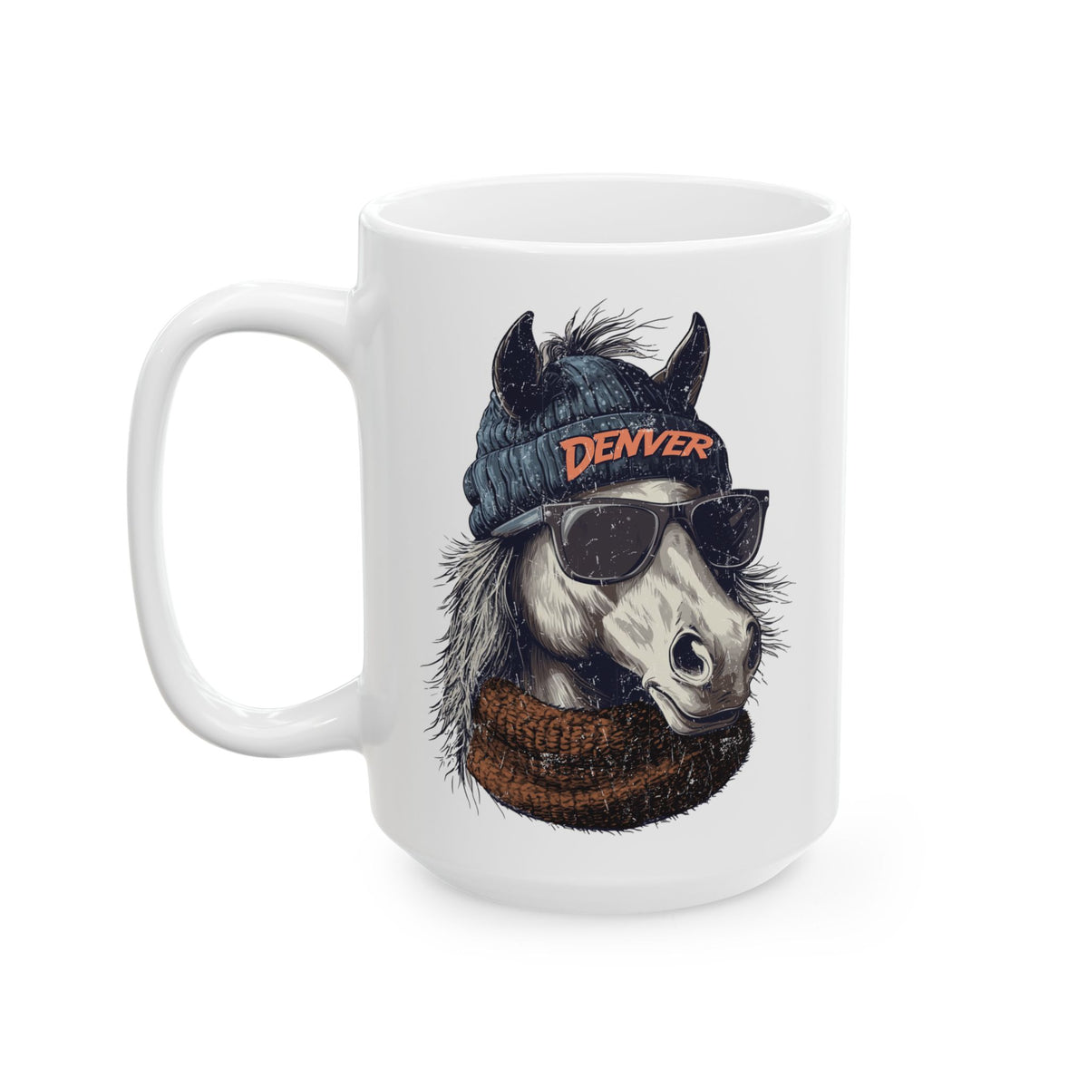 Denver Broncos Spirit Animal Ceramic Mug | Football Fan Gift