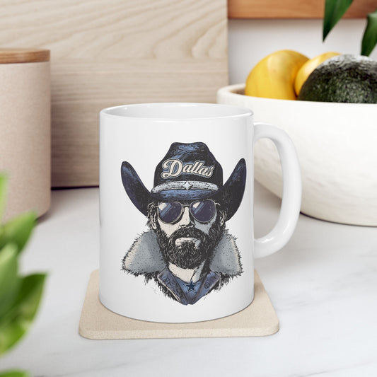 Dallas Cowboys Spirit Animal Ceramic Mug – Design 1 | Football Fan Gift