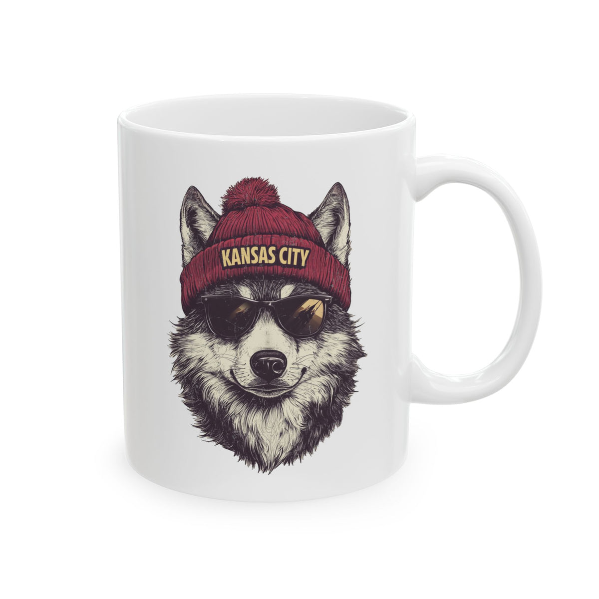 Kansas City Chiefs Spirit Animal Ceramic Mug | Football Fan Gift