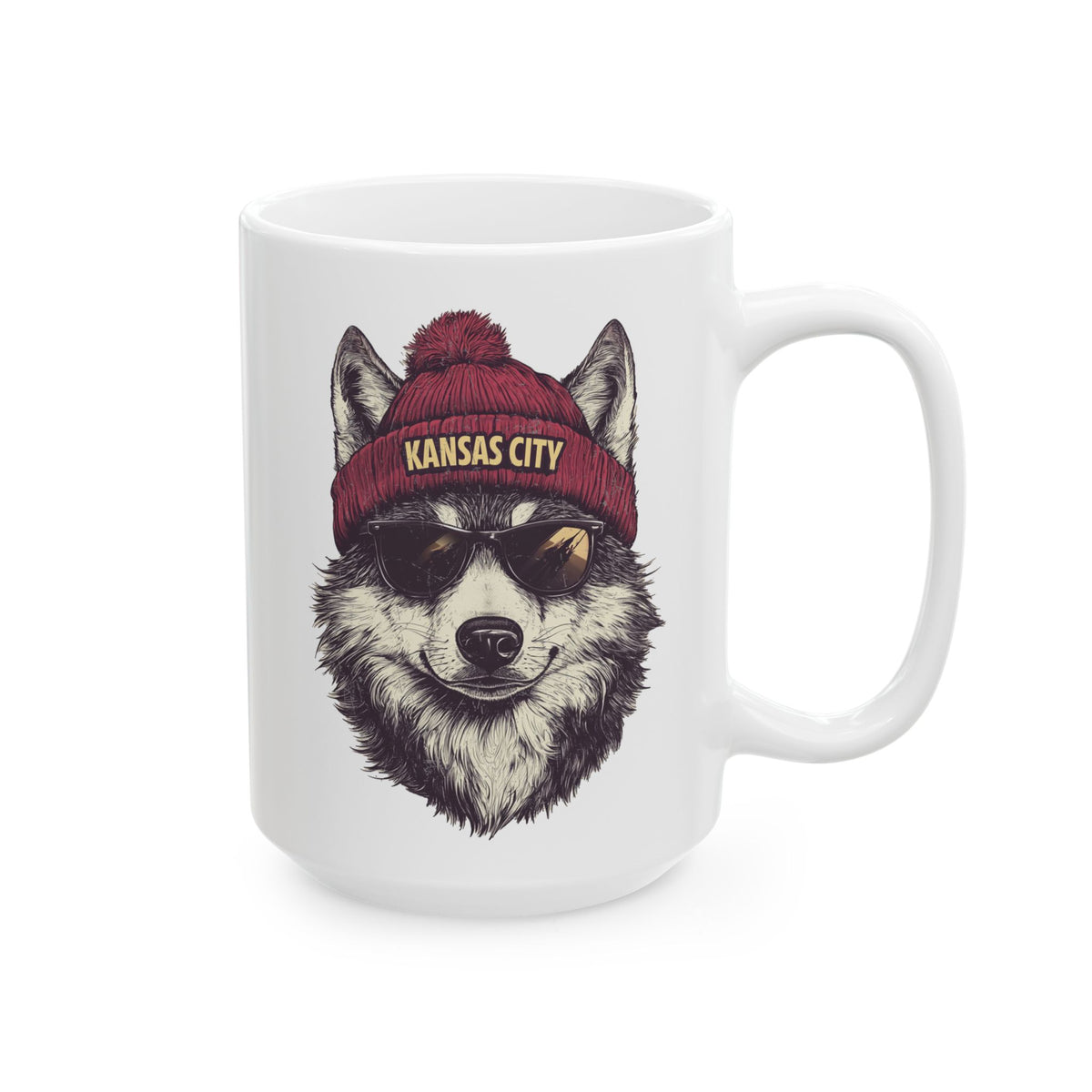 Kansas City Chiefs Spirit Animal Ceramic Mug | Football Fan Gift