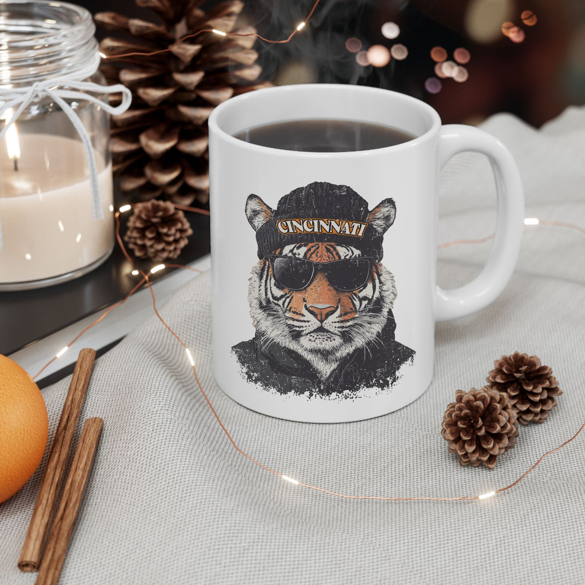 Cincinnati Bengals Spirit Animal Ceramic Mug | Football Fan Gift