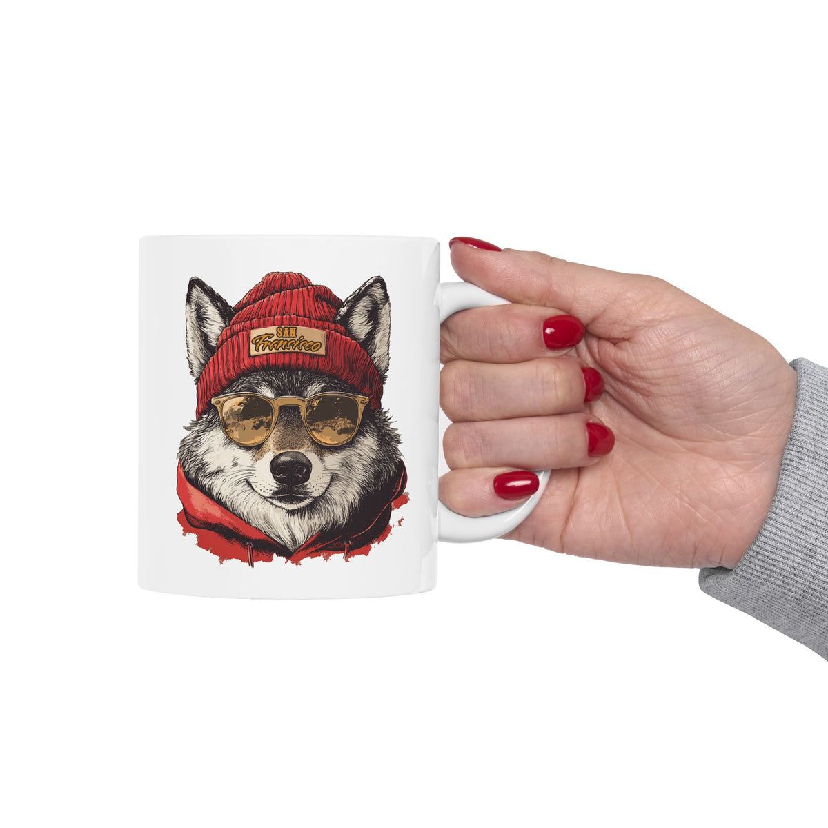 San Francisco 49ers Spirit Animal Ceramic Mug | Football Fan Gift