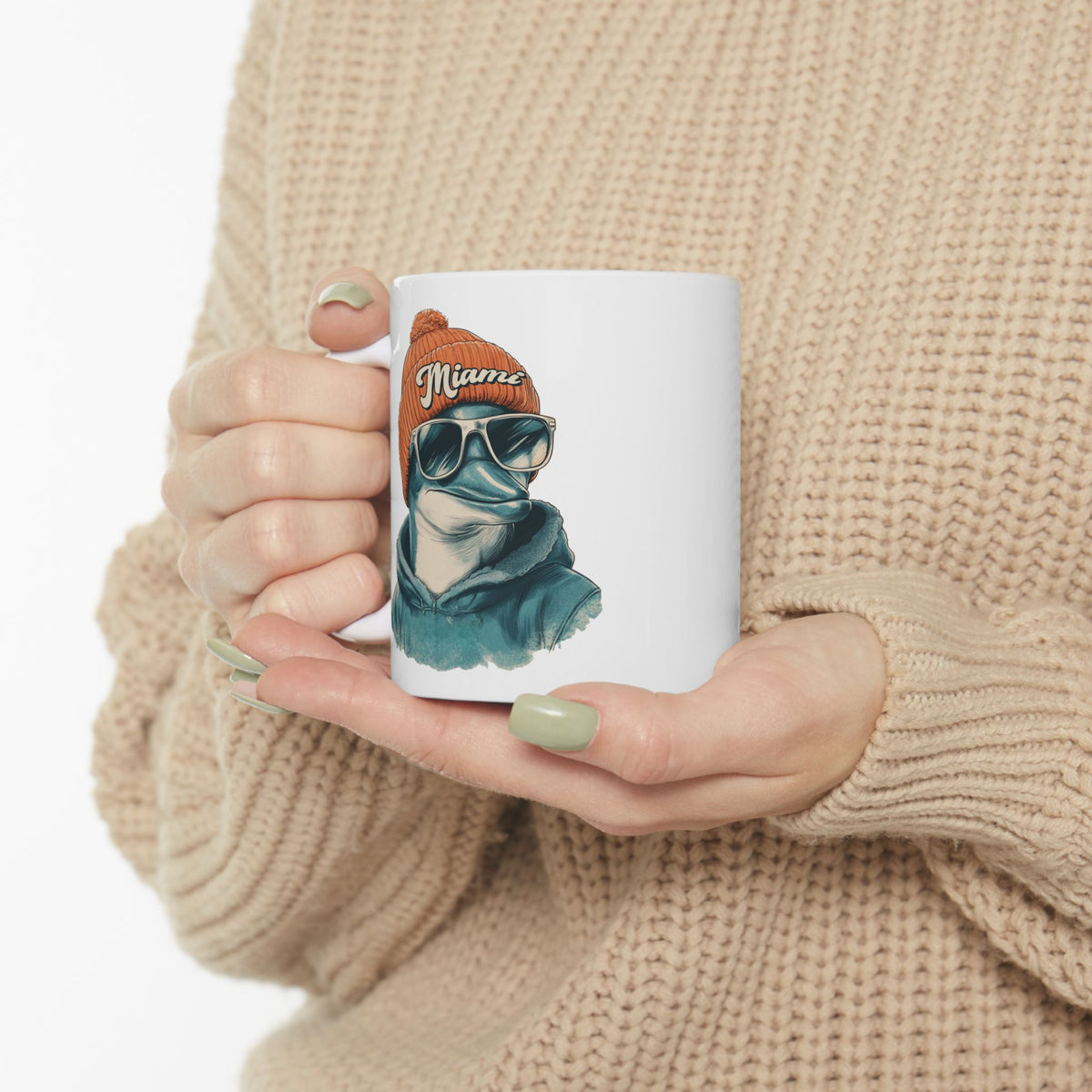 Miami Dolphins Spirit Animal Ceramic Mug | Football Fan Gift