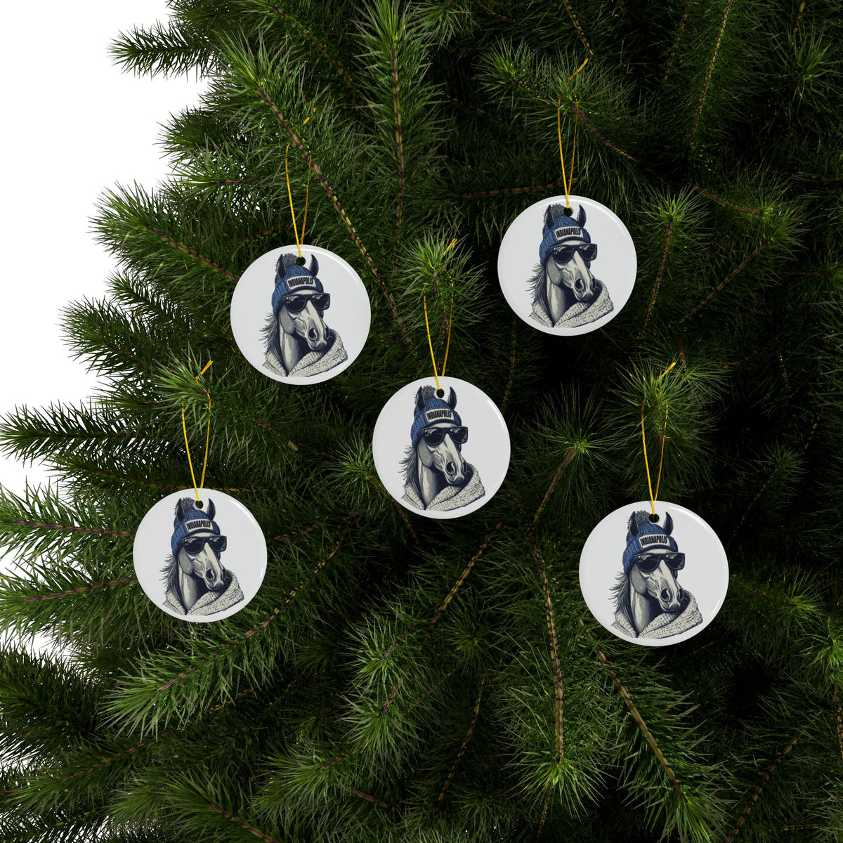 Indianapolis Colts Spirit Animal Ceramic Ornament | Christmas Gift