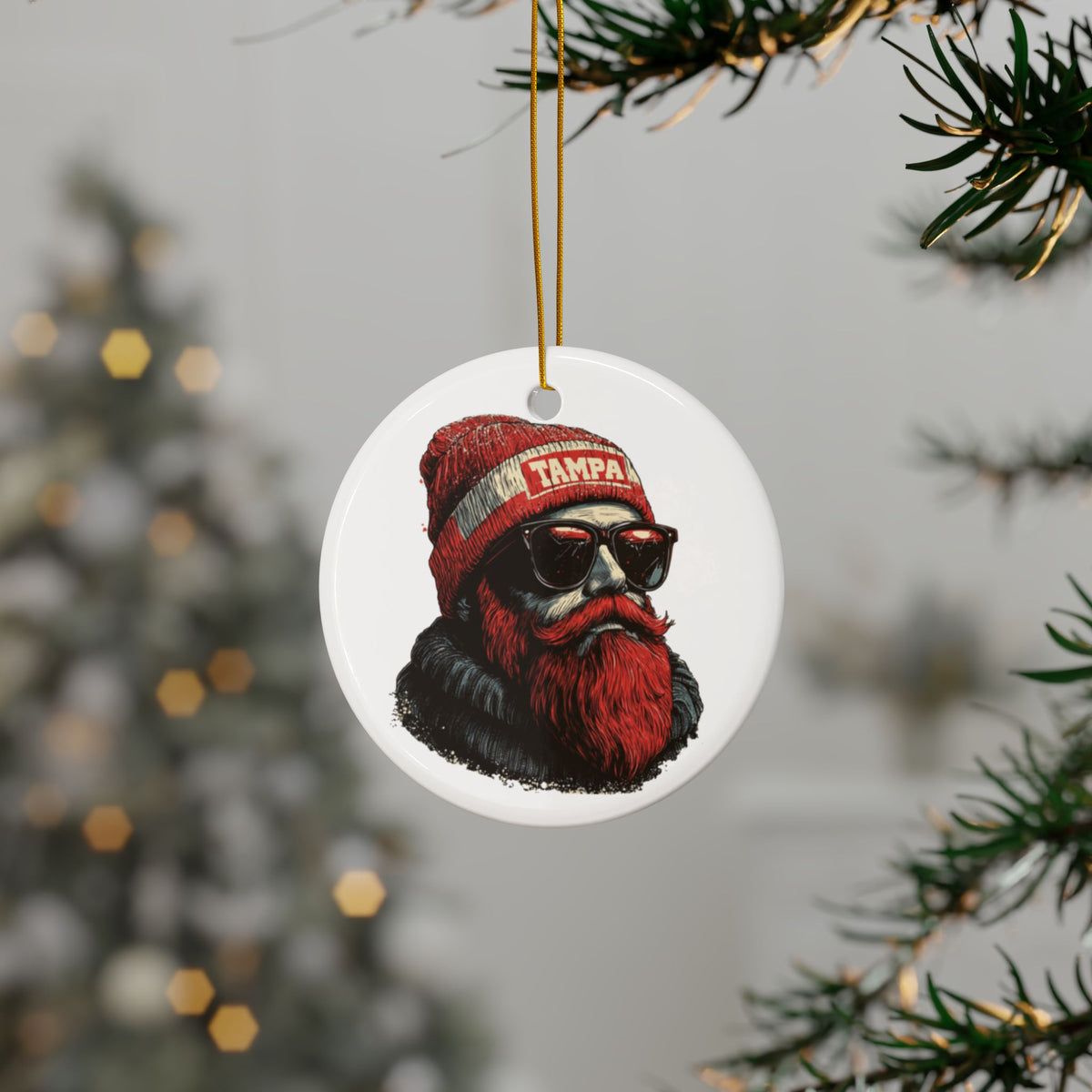 Tampa Bay Buccaneers Spirit Animal Ceramic Ornament | Christmas Gift