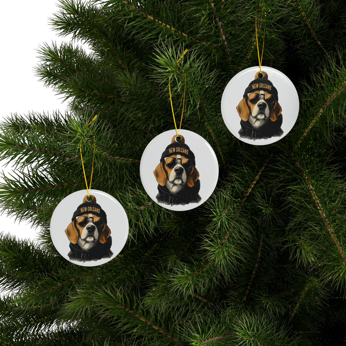 New Orleans Saints Spirit Animal Ceramic Ornament | Christmas Gift