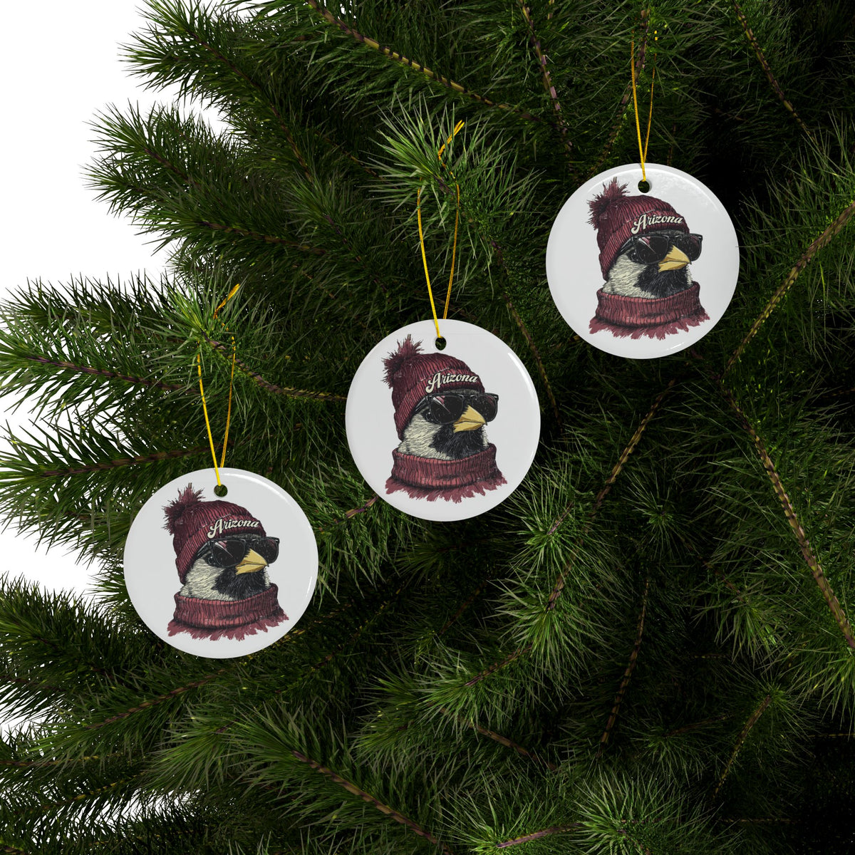 Arizona Cardinals Spirit Animal Ceramic Ornament | Christmas Gift