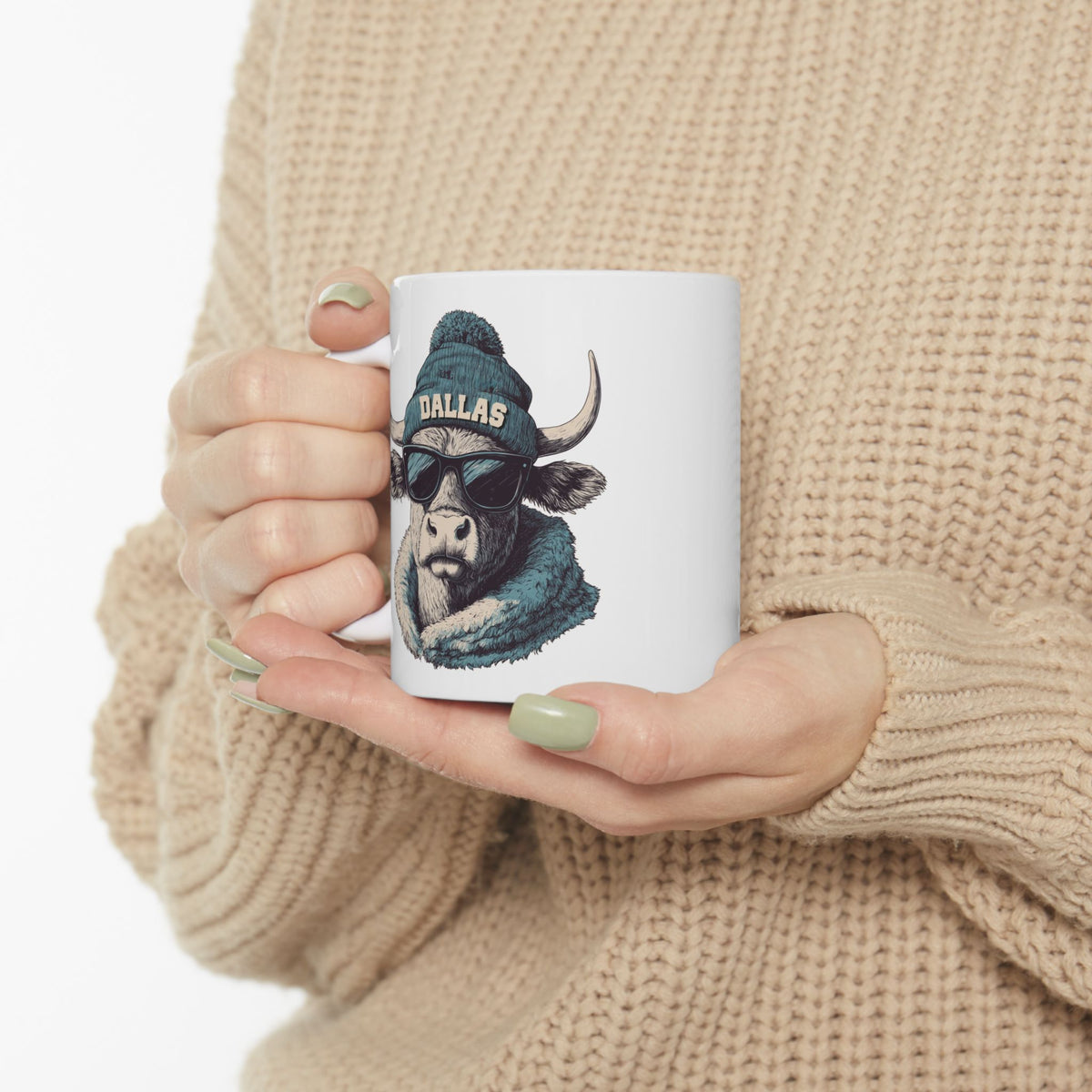 Dallas Cowboys Spirit Animal Ceramic Mug – Design 2 | Football Fan Gift
