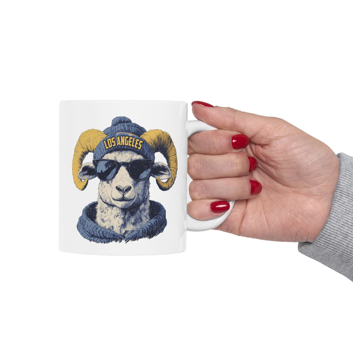 Los Angeles Rams Spirit Animal Ceramic Mug | Football Fan Gift