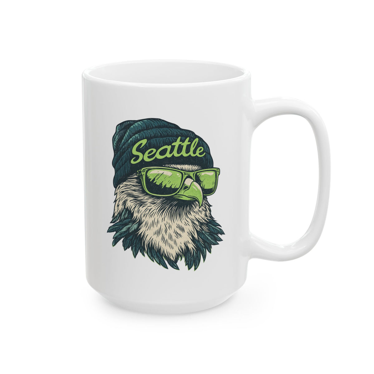 Seattle Seahawks Spirit Animal Ceramic Mug | Football Fan Gift