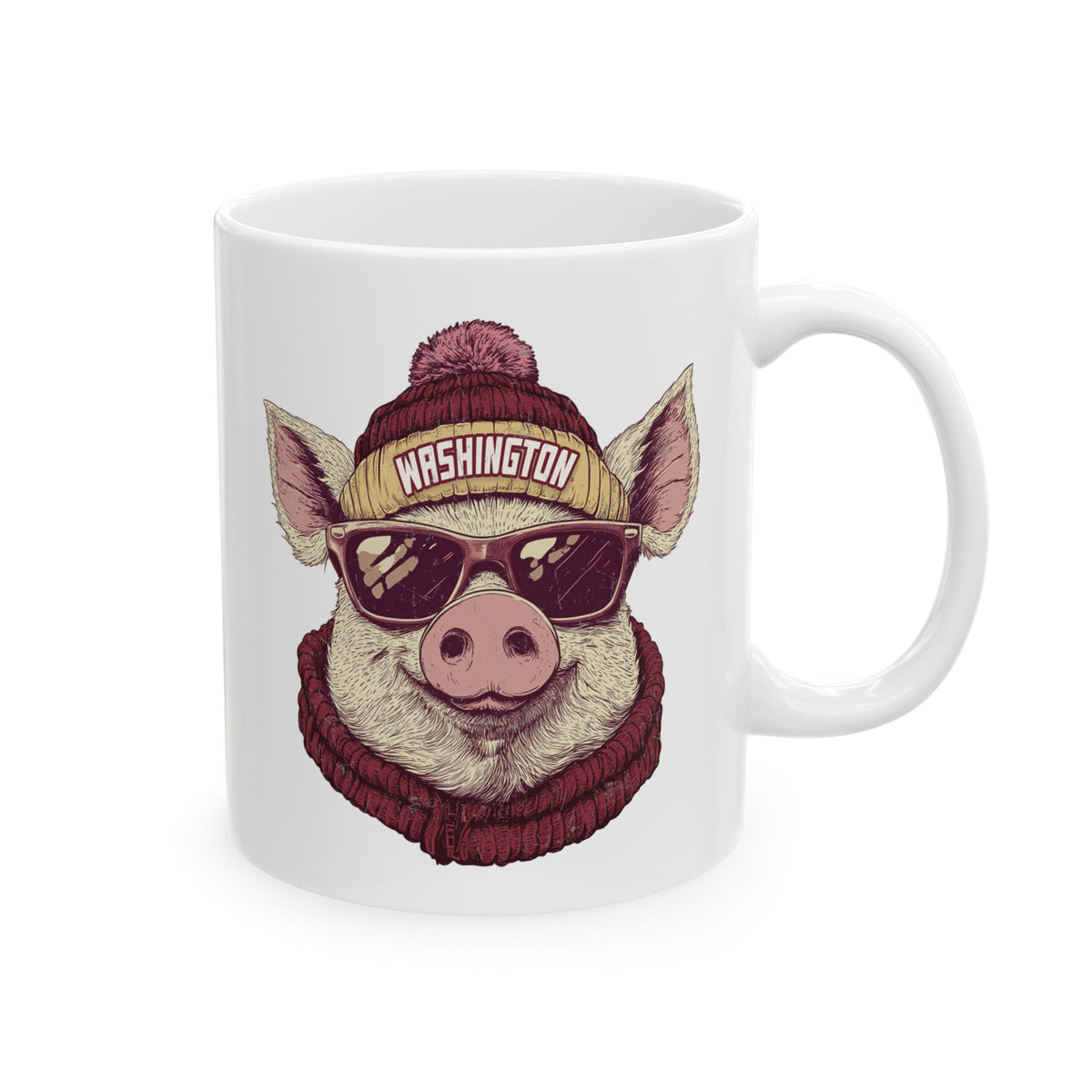 Washington Football Spirit Animal Ceramic Mug | Football Fan Gift