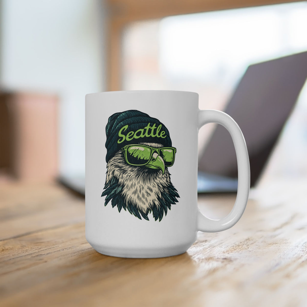 Seattle Seahawks Spirit Animal Ceramic Mug | Football Fan Gift