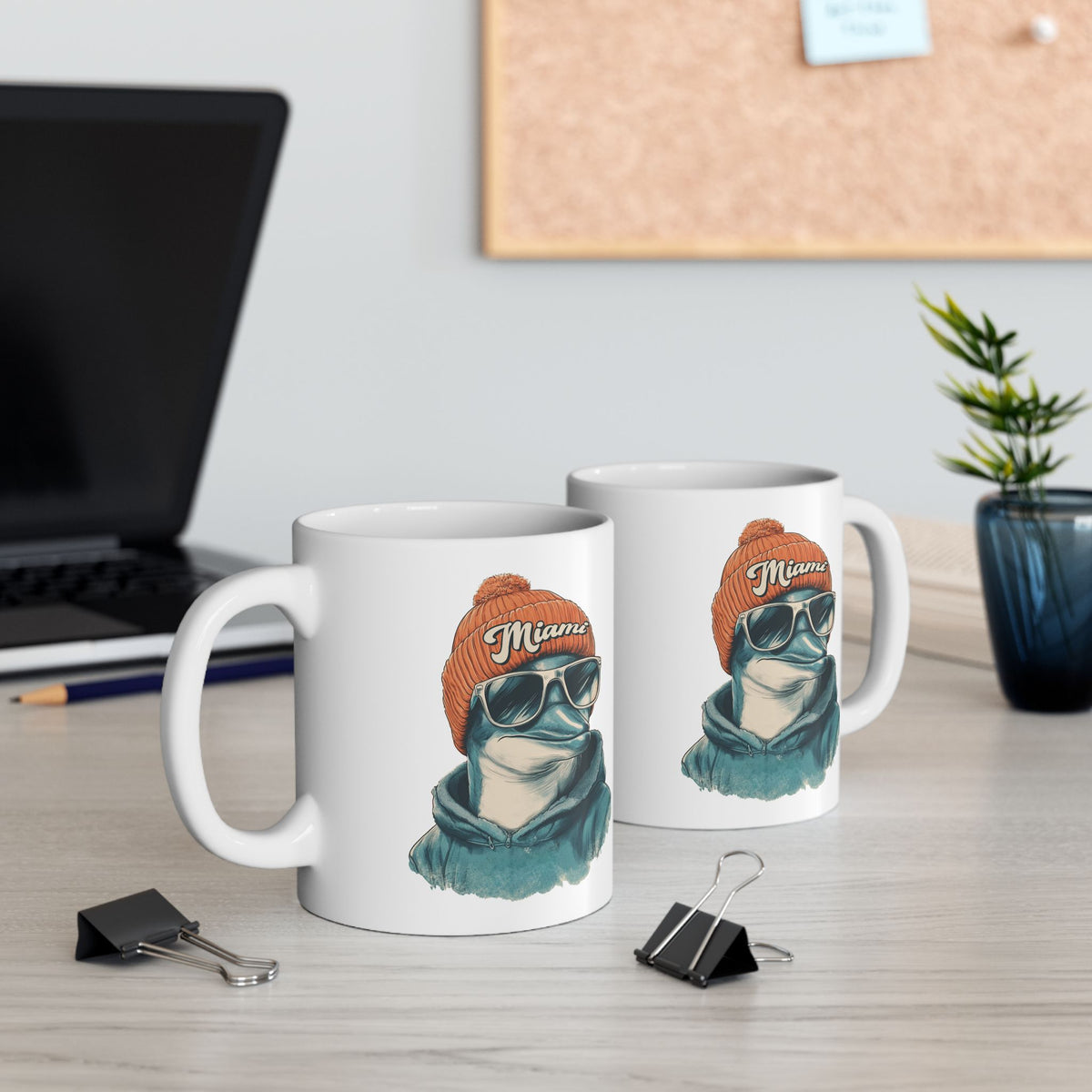 Miami Dolphins Spirit Animal Ceramic Mug | Football Fan Gift
