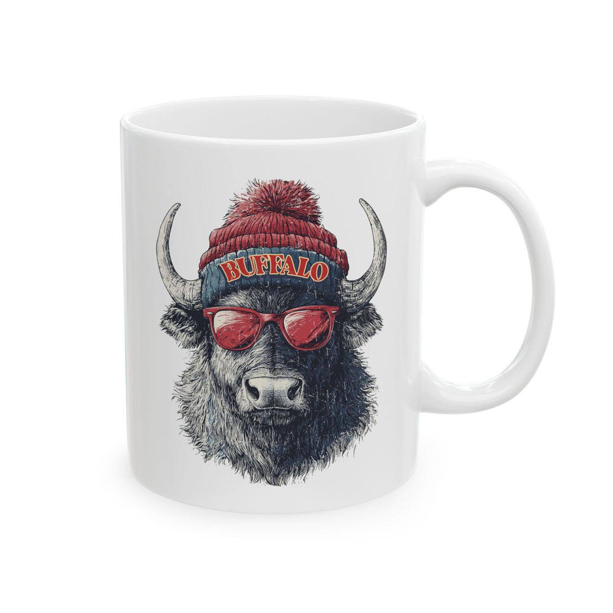 Buffalo Bills Spirit Animal Ceramic Mug | Football Fan Gift